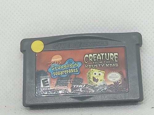 Spongebob Squarepants Creature From The Krusty Krab Gba Sin (Usado)