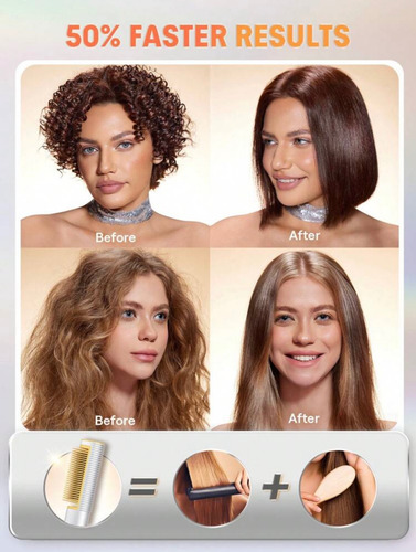 Sheglam Hair Cepillo Alisador Térmico Tridimensional