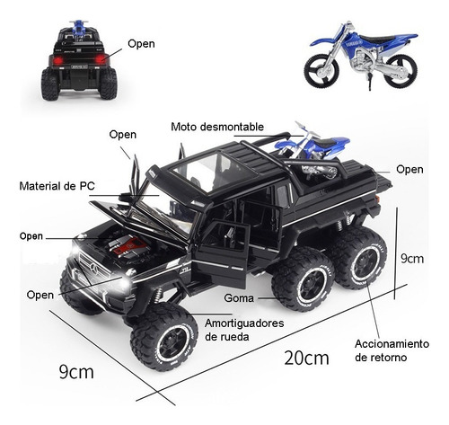 Ford Raptor F150 Modificada Miniatura Metal Autos Colección