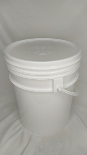 Cuñete / Paila Plást. 5 Gal. Blanco Leche Grado Alimenticio 