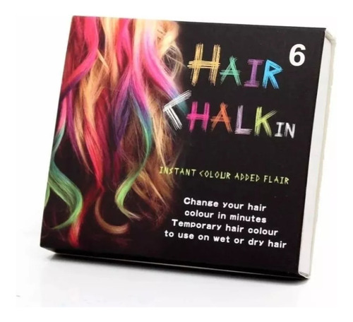 Tiza De 6 Colores Para Teñir Pintar Pelo Hair Chalk Fantacia