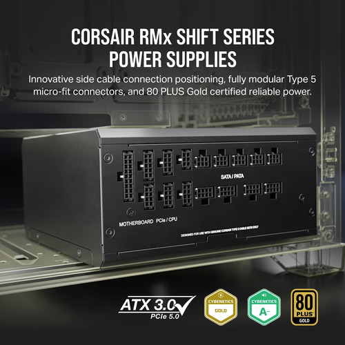 Fuente De Alimentación Corsair Rm1200x Shift Totalmente Modu