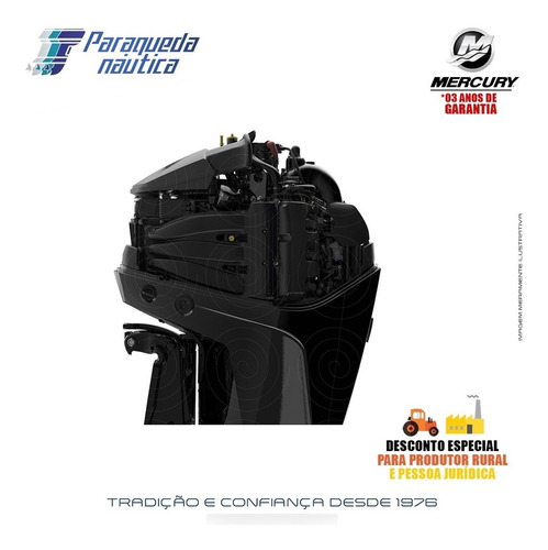 Imagem 5 de 10 de Motor De Popa Mercury 4 Tempos 200hp Cxl Efi V6 Dts Preto