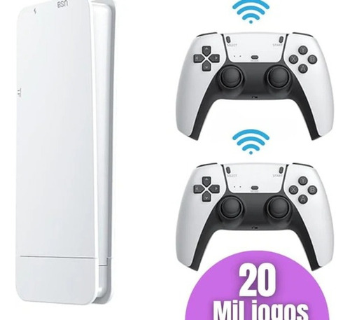 Gamestick M15 Pro 4k 20 Mil Jogos 2 Controles Sem Fio