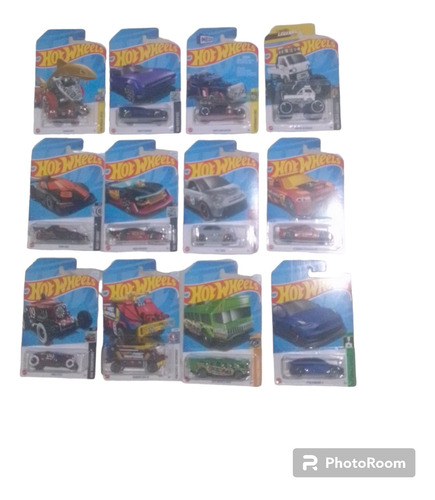 Hot Wheels Caja Con 12 Pzs Modelos Basicos Aleatorio