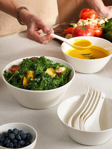 Cuencos De Sopa De Ceramica Dowan, Conjunto De Ensaladera...