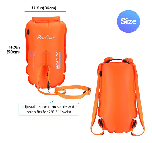 Mochila Boya De Natación, 35 L, Flotador De Seguridad ...