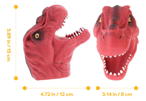 Juguete Creativo Para Marionetas Con Cabeza De Dinosaurio, 2