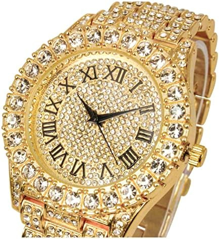 Charles Raymond Mens Big Rocks Bisel Con Números Romanos De