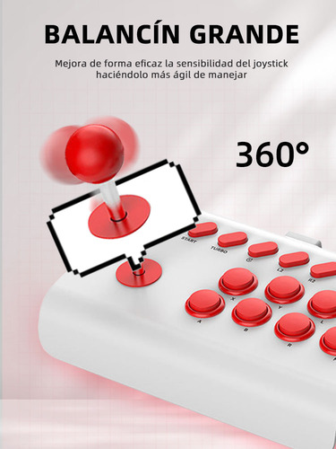 Tablero Arcade Joystick Rocker Para Pc Android Ios Celular