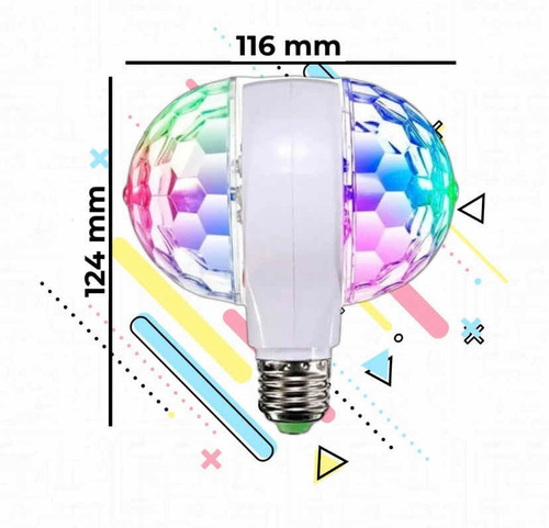 Tira Led Rgb 5050 Más Lámpara Giratoria Doble