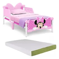 Comprar Cama Infantil Para Niña Disney Minnie Mouse 3 D Y Colchon Color Rosa Minnie Mouse 3d