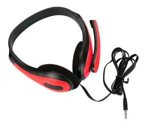 Audífono Util Xbox Ps Call Center Mxbdo-002, Rojo, Jack