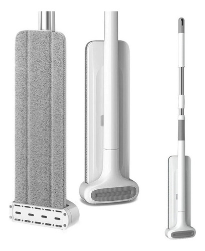 Trapeador Microfibra Plano Auto Exprime Mechudo Compacto Mop