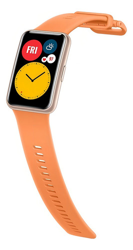 Smartwatch Huawei Watch Fit Active 1.64'' Amoled Gps 5 Atm Color De La Caja Naranja Color De La Correa Naranja Color Del Bisel Dorado