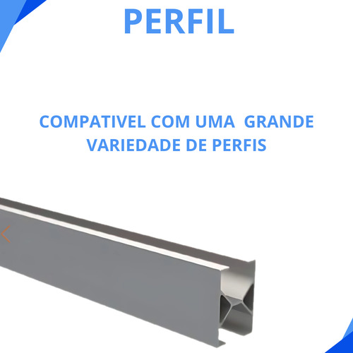 Kit Suporte Cerâmico Para 8 Placas Com Perfil / Trilho