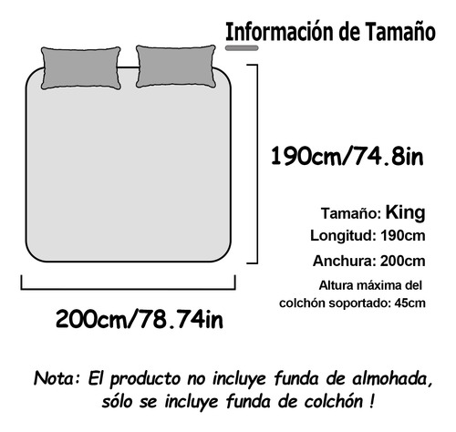 Funda De Colchón Impermeable Silencio Tejido De Rizo King