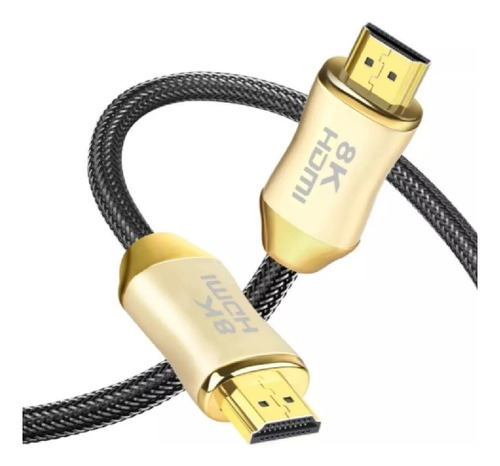 Cable Hdmi 2.1 8k Gold 3m Tv Lap Xbox Ps5 Ps4 Alta Velocidad