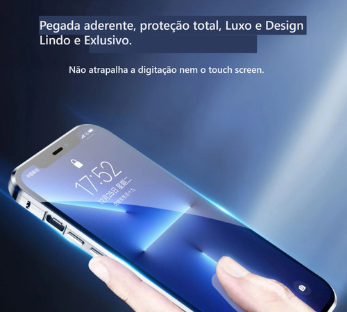 Case 360 Com Alumínio Shield Para iPhone 16 Pro+