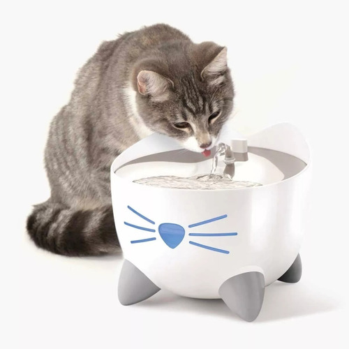 Bebedero para mascotas automático Catit Pixi con capacidad de 2.5L color blanco