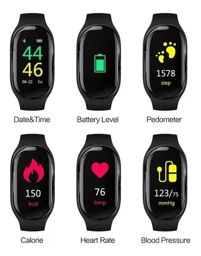 Reloj inteligente m1 con auriculares bluetooth sale