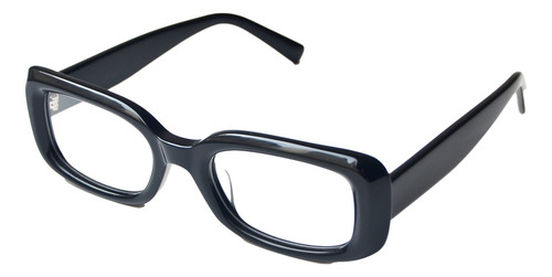 Anteojos Lentes Receta Armazon Acetato Unisex Hadar Elise Negro
