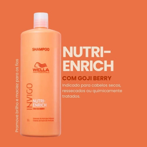 Wella Shampoo Nutri-enrich 1l Nutrição Intensa