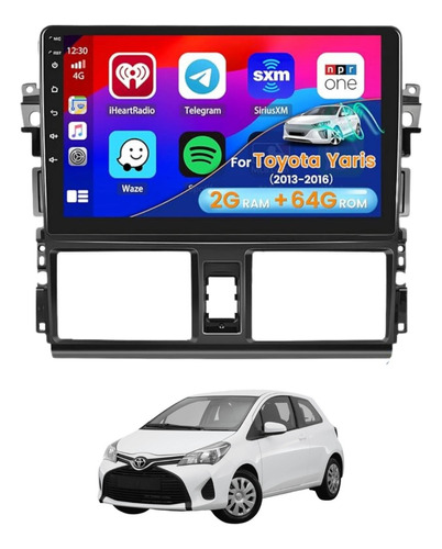 Estereo Android Toyota Yaris 2016 Android Auto & Carplay