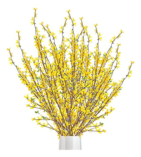 Rnsunh Ramas Artificiales De Forsythia 4 Piezas 39.4 Pulgada