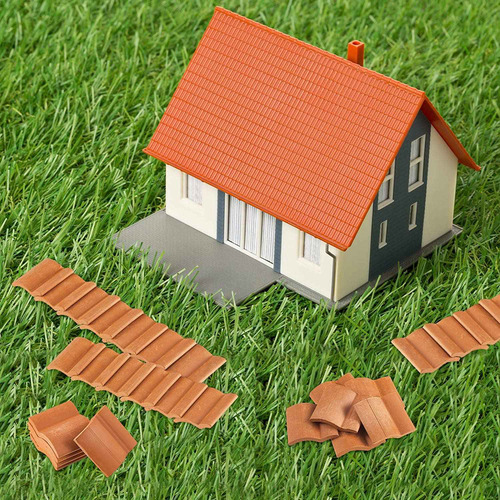 Juego De Construcción De Tejas En Miniatura, 200 Piezas, Dol