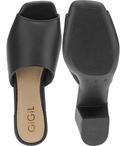 Tamanco Feminino Chinelos Mule Slide Salto Alto M dio Moda