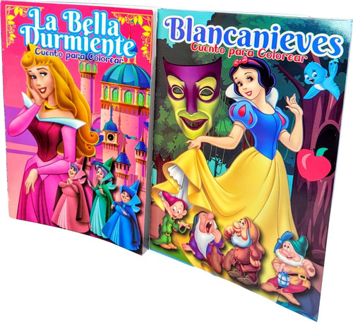 Libro Para Colorer Y Leer Princesas Disney Variedades 