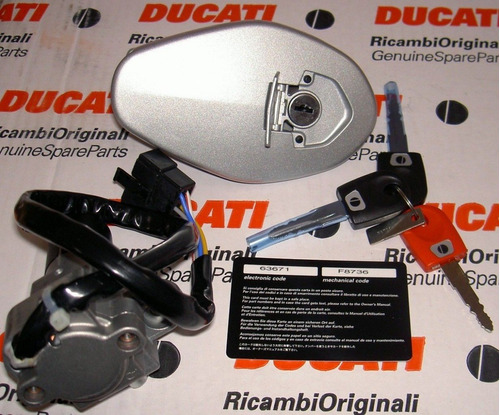 Ducati 749/999 Set De Ignición, Llaves Y Codigo