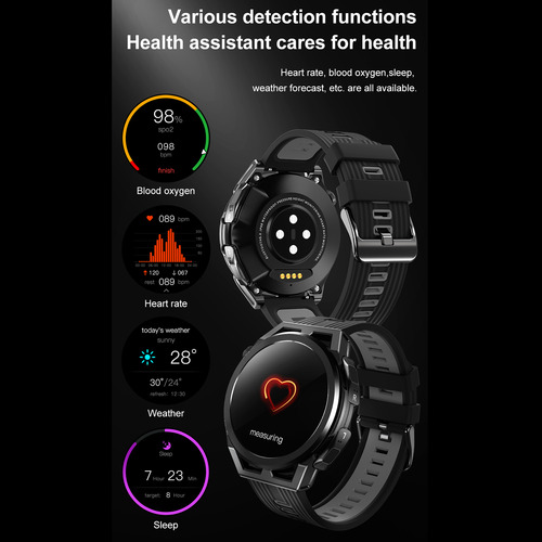 Reloj Inteligente Fitness Tracker, Reloj Inteligente Y True