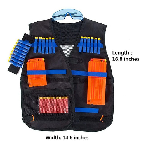 Imagen 4 de 4 de Kit De Chaleco Táctico Para Pistolas Nerf Para Niños Serie