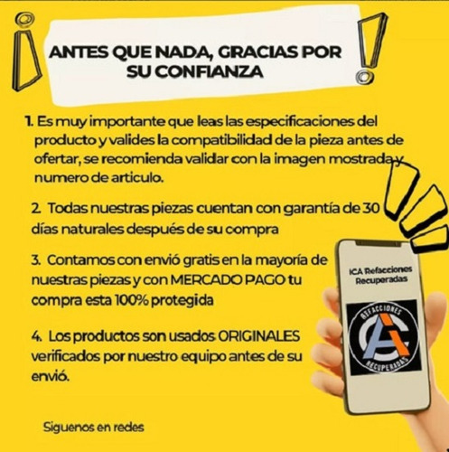 Kit Manivela De Cristal 2pz Spark 2013-17 Original (Usado)