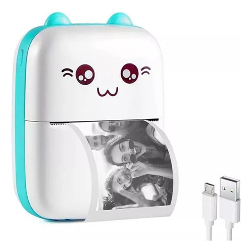 Mini Impresora Térmica Portátil Gatita Gatito Bluetooth