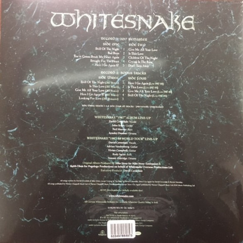 Whitesnake - 1987 - 30th Anniversary Edition - 2 Lp