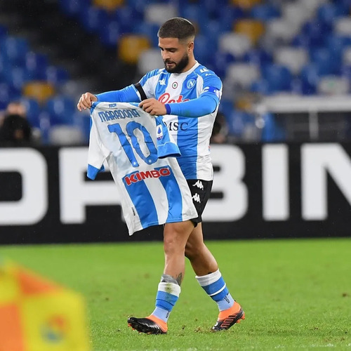 Camiseta Napoli Kappa Maradona Homenaje 2020 (Usado)