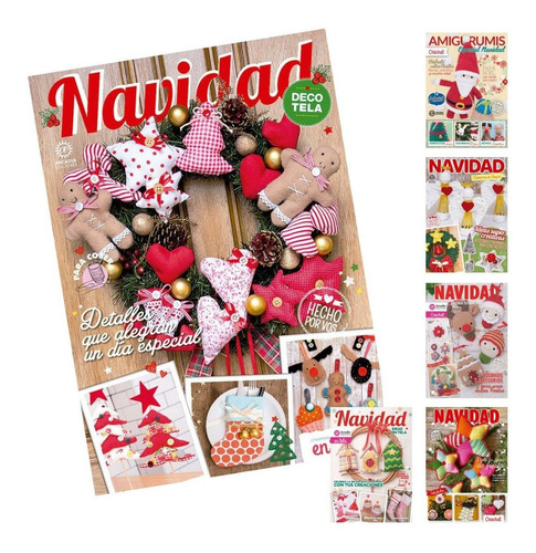 Pack De 6 Revistas Deco Navidad - Arcadia Ediciones