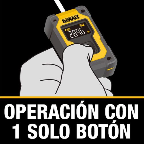 Medidor de distancia Láser Compacto Dewalt Dw055pl Recargable Lcd 16m
