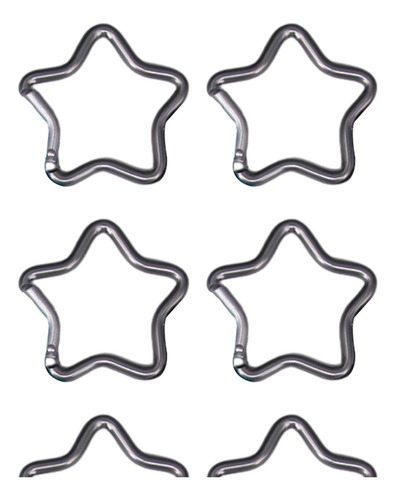 Mosquetones Con Forma De Estrella De Cinco Puntas Para Silve