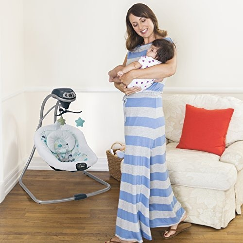 Imagen 5 de 8 de Graco Simple Sway Baby Swing, Stratus