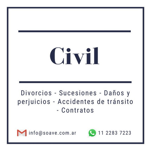 Imagen 2 de 9 de Abogados - Civil - Laboral - Registro De Marcas - Jubilación