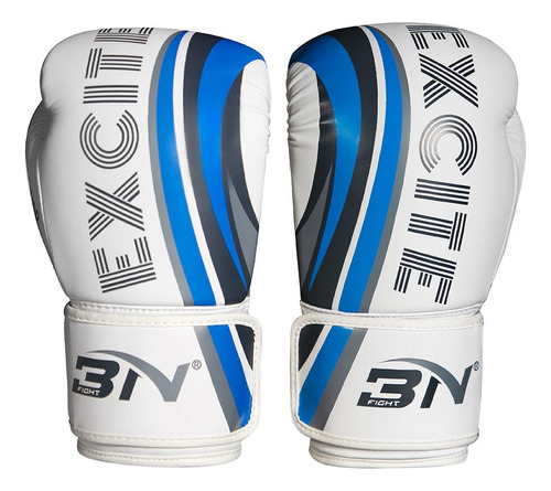 Guantes De Boxeo De Cuero Pu Para Mujer Mma 12oz Blanco