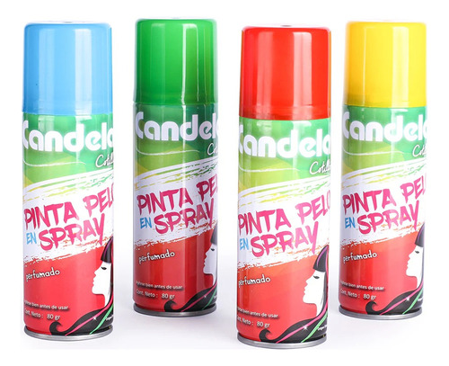 Pintura Pelo Lavable Candela Spray X1