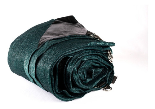 Imagen 8 de 10 de Malla Sombra 90% Raschel Verde De 4mx6m Reforzada