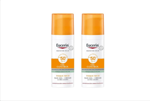 Eucerin Control Toque Seco Protector Solar Fps50+ 50ml 2pcs