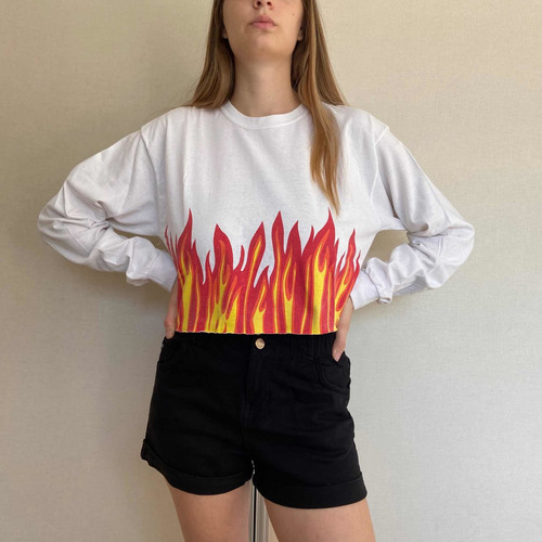 Remera Fuego Talle L Importada