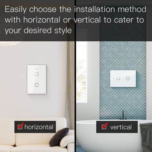 Interruptor Inteligente Doble Wifi Para Alexa/google/tuya